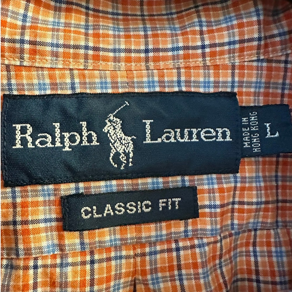Ralph‎ Lauren Men's Classic Fit Plaid Short Sleeve Button Down Shirt Size Large - Picture 3 of 4